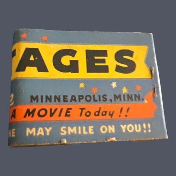 Vintage Pantages Theater Unstruck Matchbook RARE FIND - Picture 4 of 4